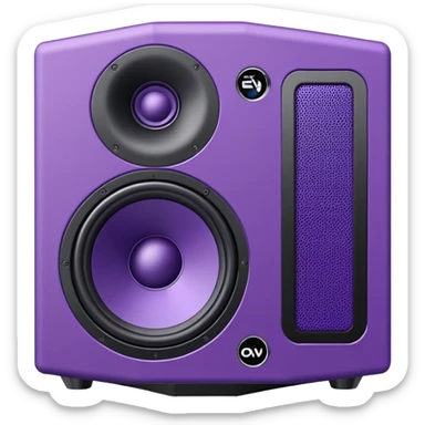 Purple Funktion-One Evo 7 loudspeaker sticker