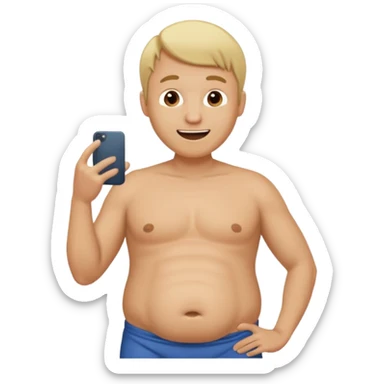 A character related to Run Forrest Run to make a joke to a henpecked friend of ours, a blonde with a potbellied belly who resembles the Recep Ivedik type with his hair a little bald in the front sticker