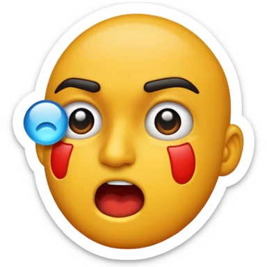 Punched in the face sticker