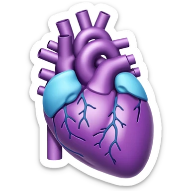 Breathing 3d Icon with color of A781F3 sticker