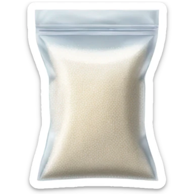 Small zip baggie with crushed up salt in it sticker