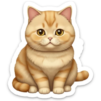  a Golden Shaded British shorthair sticker