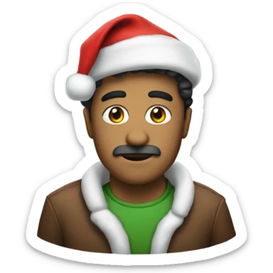 Gustavo with Santa Hat sticker