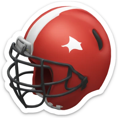 An AFL football red  sticker