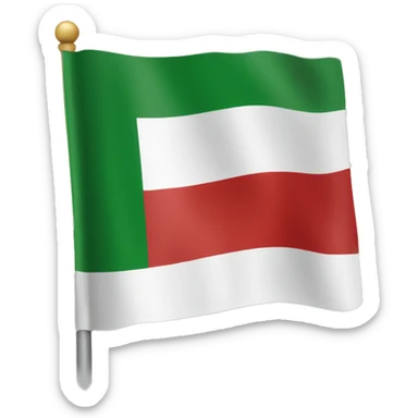 "Italy Flag: A vertical tricolor of green, white, and red." sticker
