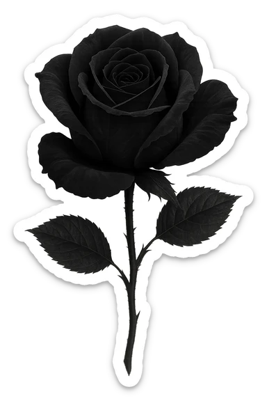 goth flower object remove background    sticker