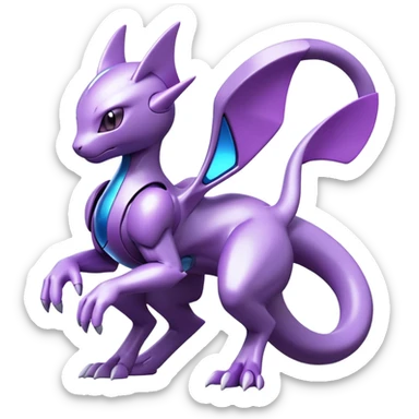 Mewtwo-Palkia-Genesect-Pokémon-Fakémon-hybrid-creature sticker