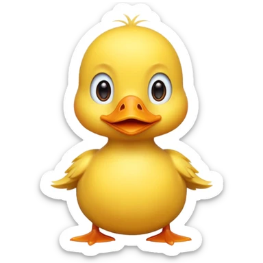 Cute duck sticker