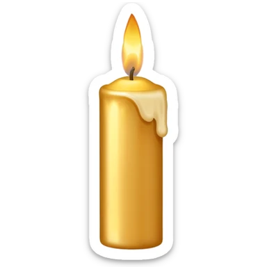 Lettre € birthday candle  sticker