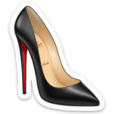 louboutin heels black sticker