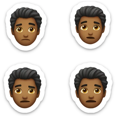 Saddest face ever sticker