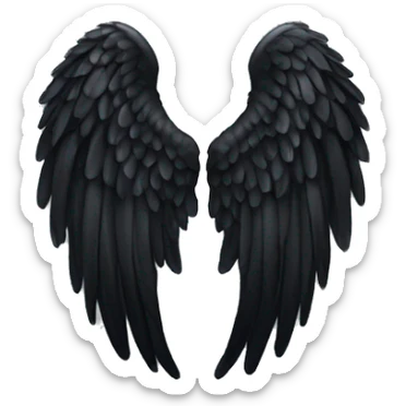 black angel wing sticker