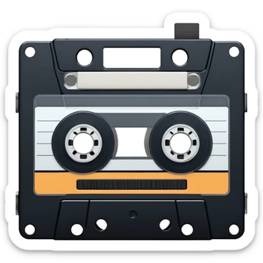 casette tape sticker