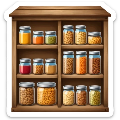 A food pantry with the words The Pantry written on it sticker