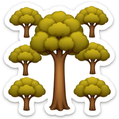 Folhas de árvore soltas caindo/voando (sem a árvore) sticker