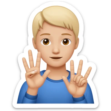 no me gusta alguien con señas de mano  sticker