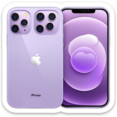 Pale Purple iPhone 14 Pro Max sticker