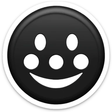 Black Circle with MB written on it sticker