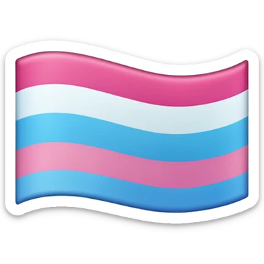 Trans flag sticker