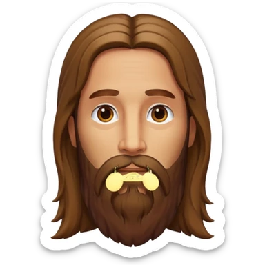 Cabeça de jesus 🧔🏽‍♀️ sticker