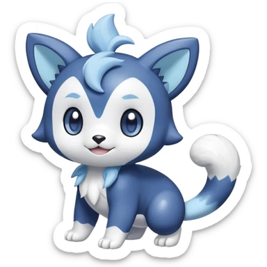 Shiny Espurr-Meowstic-Oshawott-Hybrid (Full body) sticker