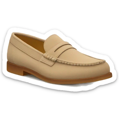 Beige suede Loafers sticker