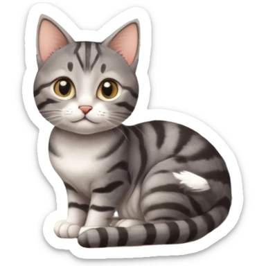 A cute cat peeking out of a window with curious eyes, ears perked up, and a little paw resting on the windowsill. Soft sunlight filtering through, creating a cozy atmosphere. Simple, clean lines, vibrant colors, and expressive details to capture the  sticker