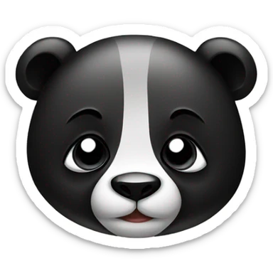 panda with piercings and tattoos sticker