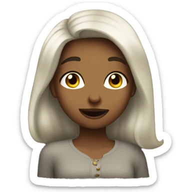 Fabulous girl saying duh sticker