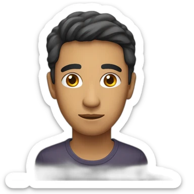 Hispanic person with doubt sticker