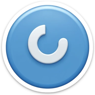 A blue circle 🔵 with white tick completely fit in.  sticker