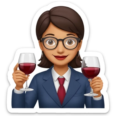 Italian accountant who loves red wine fishing movies sticker