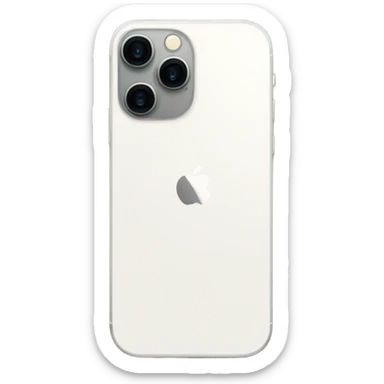 white iphone 14 pro max  sticker