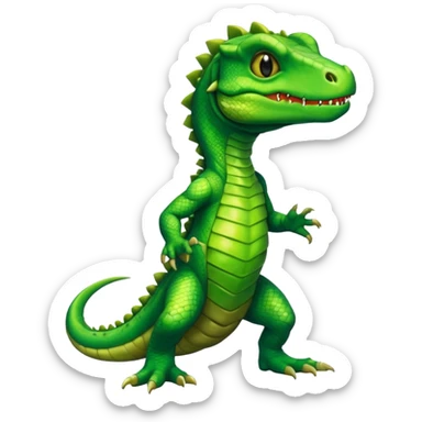 Shiny furry reptilian (full body) sticker