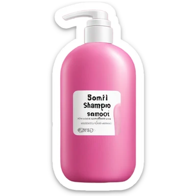 Pink shampoo and conditioner  sticker