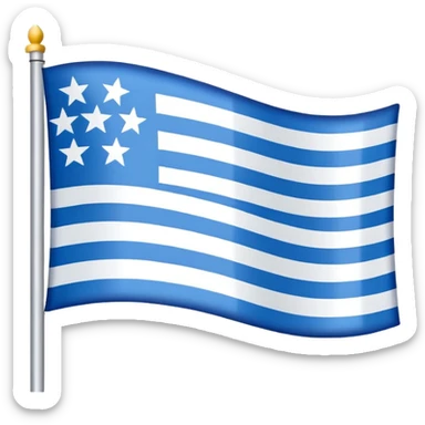 The flag of Chicago  sticker