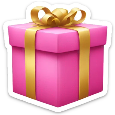 Pink presents sticker
