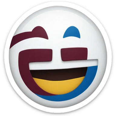 Colorado Avalanche smile emoji sticker