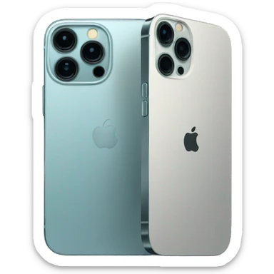 back side of an iphone 13 pro sticker