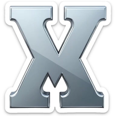 Block letters: A,T & X sticker