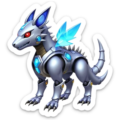  Fakémon-Digimon-Protogen-Fionbri-Trico-Vernid-creature (full body) sticker