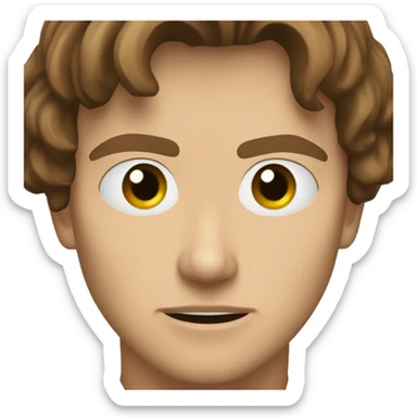 Anakin dead-eye staring with slight smile  sticker