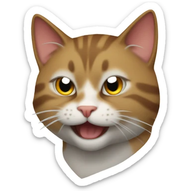 Gato dominando el mundo  sticker