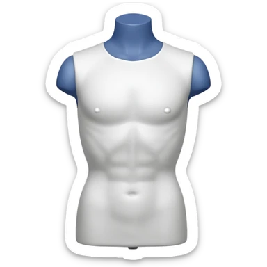 mannequin torso for male sticker