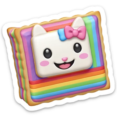 nyan cat poptart sticker