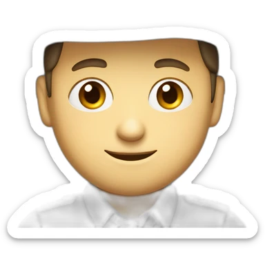 tim robinson wearing a grey fedora with a grey flap on the back white shirt sticker