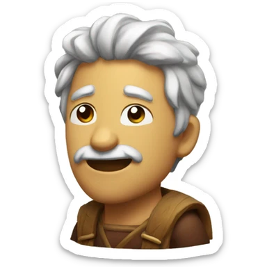 the rack with the emotion of cunning sticker