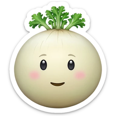 turnip no face sticker