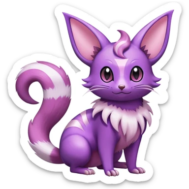Shiny Furret-Espeon-Noibat-Hybrid (Full body) sticker