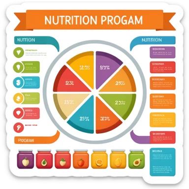 nutrition program organization sticker